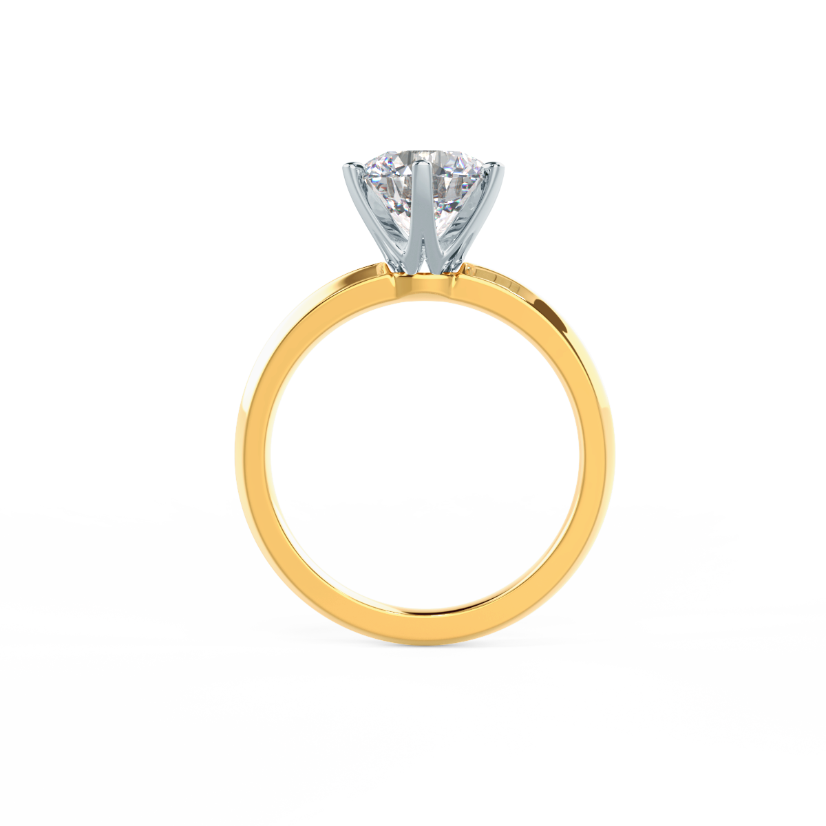 Yellow Gold Tiffany Engagement Ring Settings Custom Tiffany Style