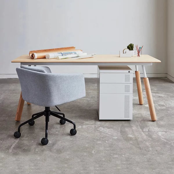 envoy desk with dowel legs by gus modern