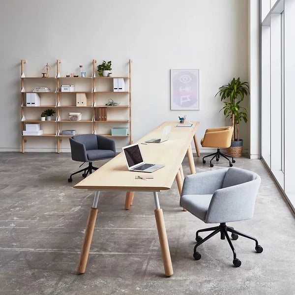 envoy desk with dowel legs by gus modern