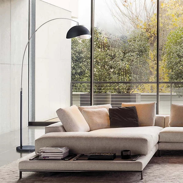 luna bella arc floor lamp by nova of california
