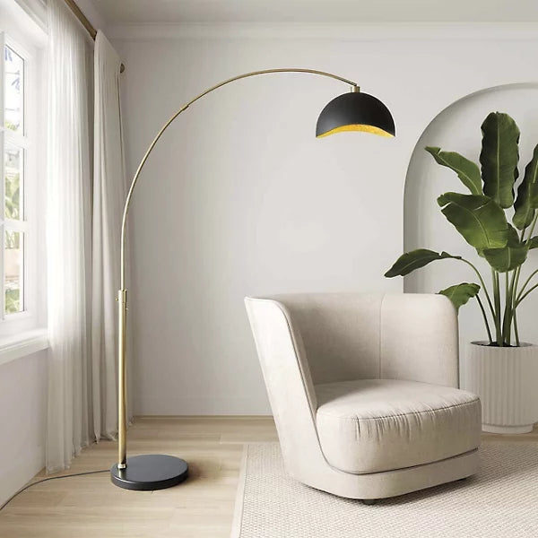 luna bella arc floor lamp by nova of california