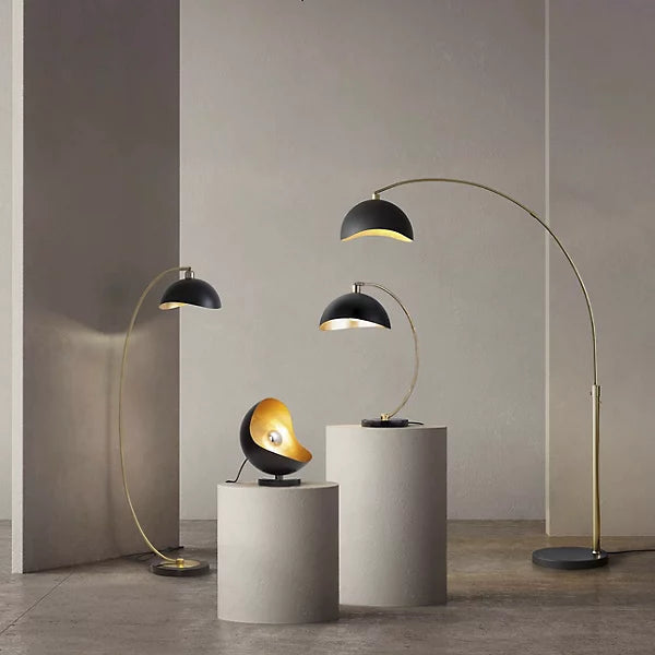 luna bella arc floor lamp by nova of california