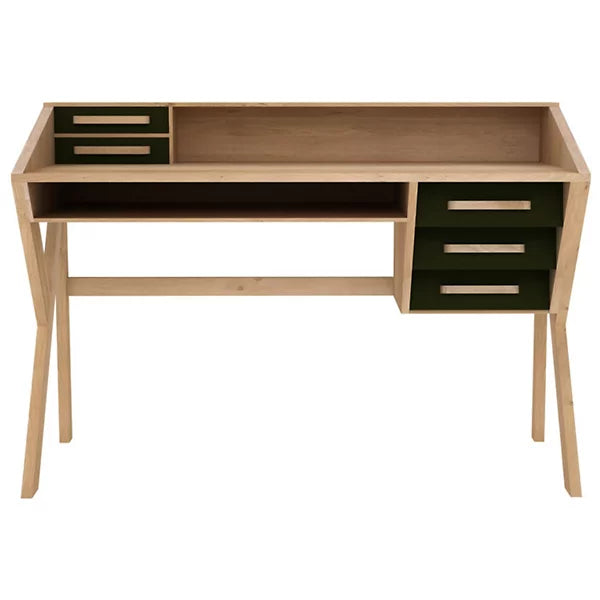 oak origami desk by fleur meusnier for ethnicraft