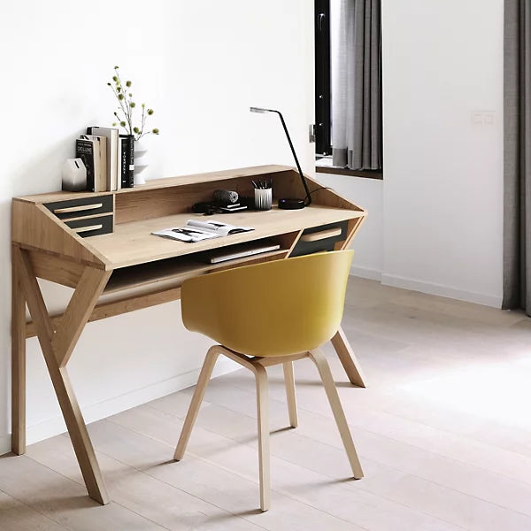 oak origami desk by fleur meusnier for ethnicraft