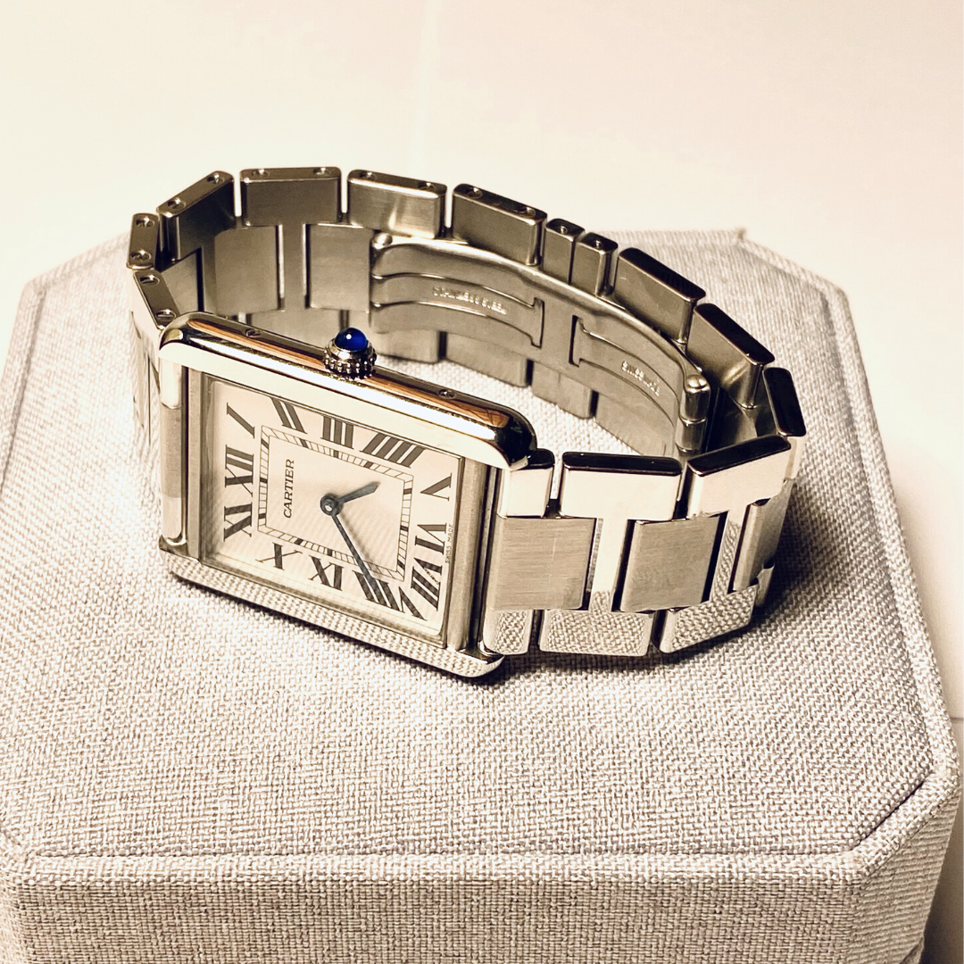 腕時計 Cartier TANK  SOLO SM STEEL PANTHER CARTIER STAINLESS STEEL TANK SOLO PANTHER MODEL 3170 – STEPHANIE