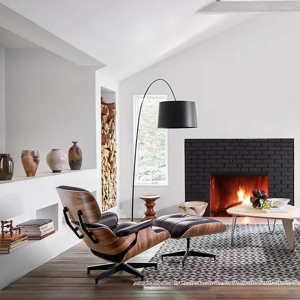 Eames Lounge Chair with Ottoman by Charles Ray Eames for Herman Mill Edelweiss