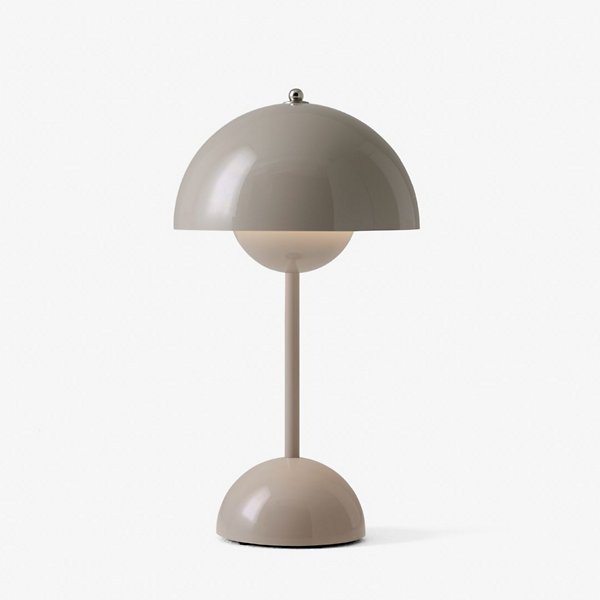 flowerpot vp9 rechargeable led table lamp by verner panton for tradition