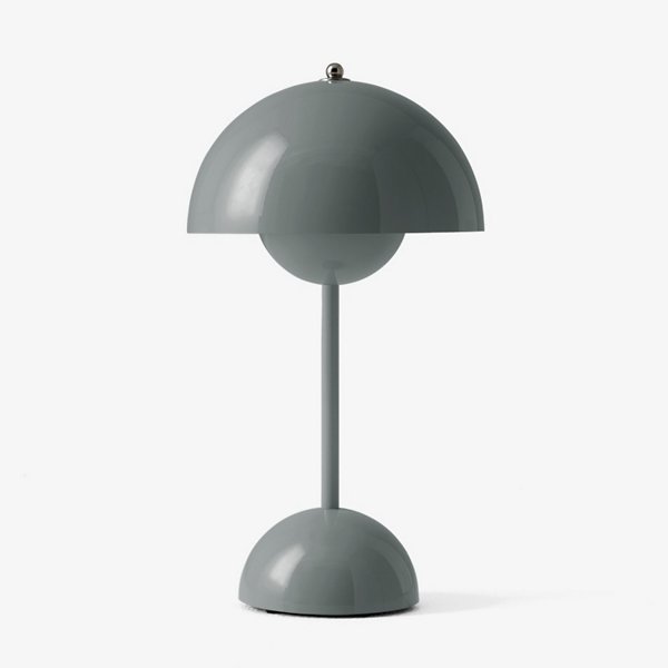 flowerpot vp9 rechargeable led table lamp by verner panton for tradition