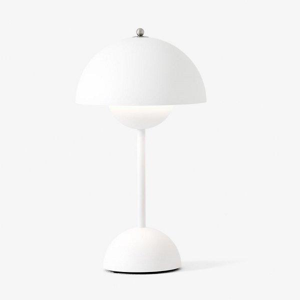 flowerpot vp9 rechargeable led table lamp by verner panton for tradition