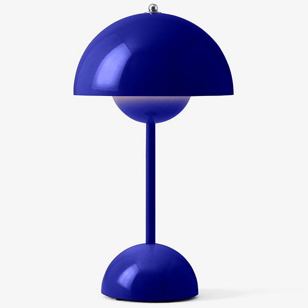 flowerpot vp9 rechargeable led table lamp by verner panton for tradition