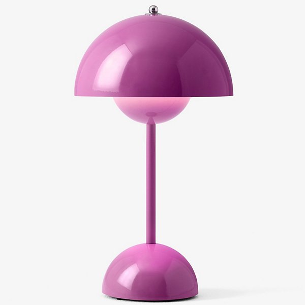 flowerpot vp9 rechargeable led table lamp by verner panton for tradition